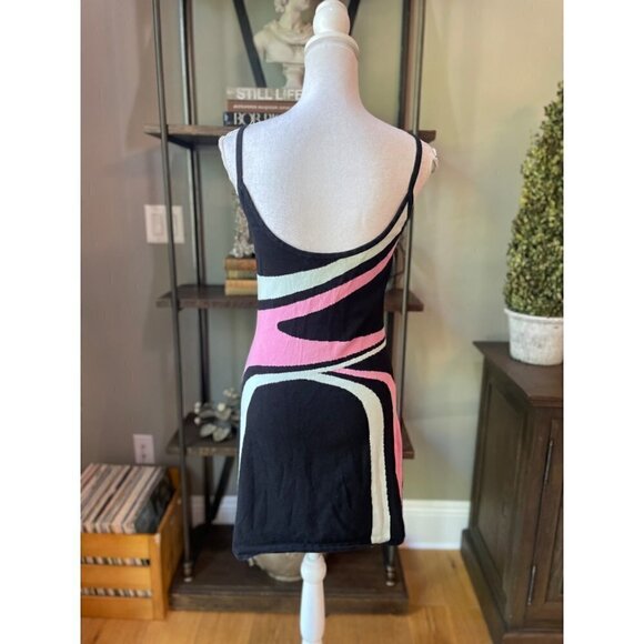 Victor Glemaud Retro Mini Dress Black Womens Size Large - Picture 8 of 13